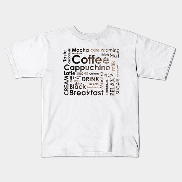 Coffee lovers Kids T-Shirt by Wwonka